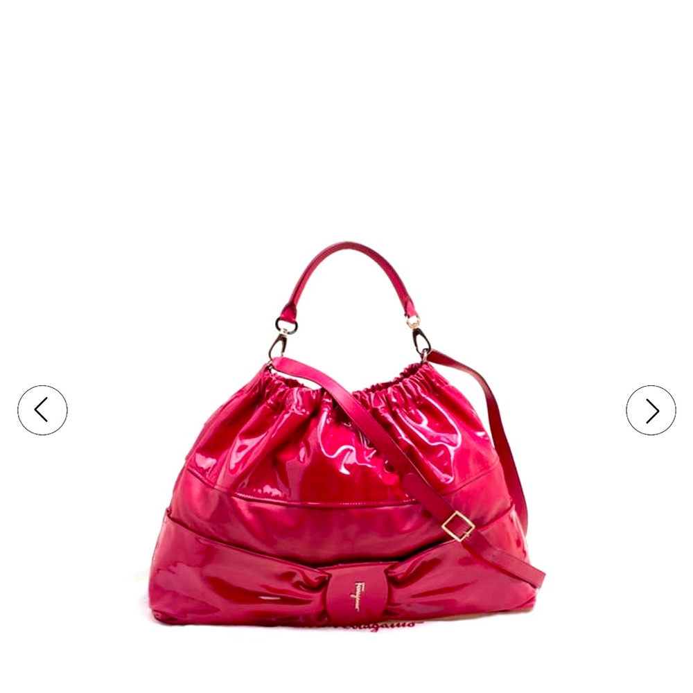 Salvatore Ferragamo Red Leather Hobo